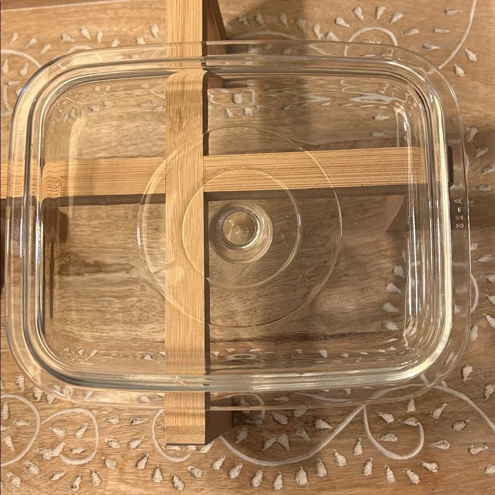 Corningware Blue Cornflower 1/2 Qt Casserole Dish with and clear Glass Lid